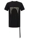 Drkshdw Black Cotton Level T T-shirt In Black