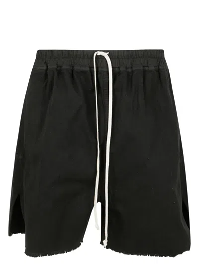 Drkshdw Men's Long Boxes Butt Zipp Shorts In Black