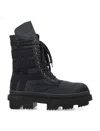 DRKSHDW MEN'S BLACK ARMY MEGATOOTH ANKLE BOOTS FOR SS24