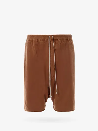 Drkshdw Men Organic Cotton Bermuda Shorts In Brown