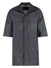 Drkshdw Overshirt In Denim In Blue
