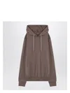 Drkshdw Oversized Powder-coloured Cotton Sweatshirt In Beige