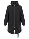Drkshdw 'sealed Windbreaker' Parka In Black