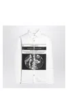 Drkshdw Shirt White In Cotton With Print Men In White