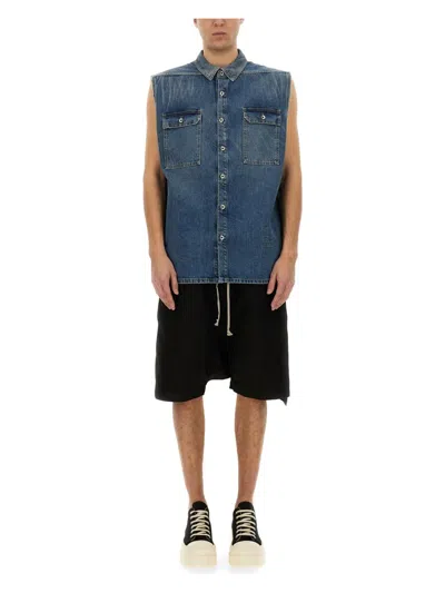DRKSHDW MEN'S SL TOMMY JUMBO GILET SHIRT