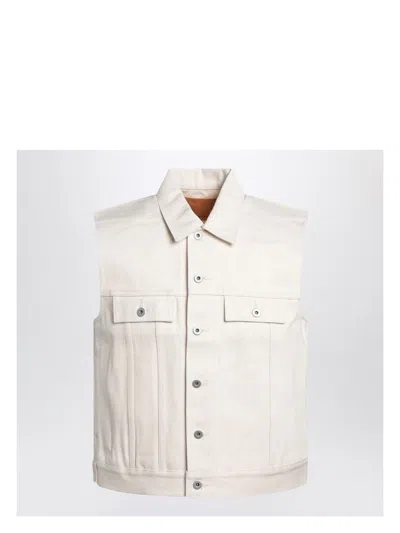 DRKSHDW MEN'S VEST IVORY