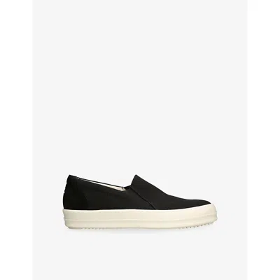 Drkshdw Mens  Boat Canvas Trainers In Black