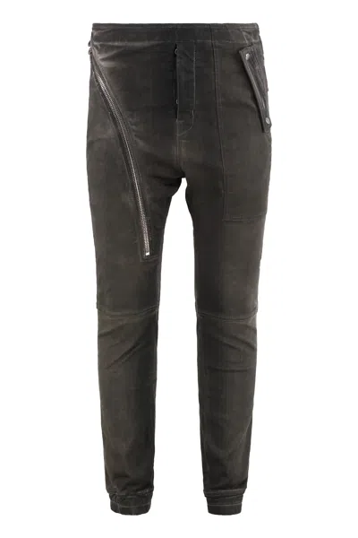 Drkshdw Multi-pocket Cotton Trousers In Brown