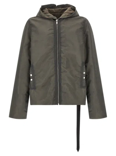 Drkshdw Nylon Full-length Men's Jacket In Grey