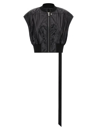 Drkshdw Nylon Sleeveless Women's Jacket In Black