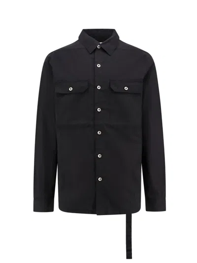 DRKSHDW ORGANIC COTTON SHIRT WITH ICONIC LOGOED RIBBON
