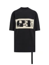 DRKSHDW ORGANIC COTTON T-SHIRT WITH FRONTAL LOGO PRINT
