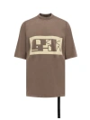 DRKSHDW ORGANIC COTTON T-SHIRT WITH FRONTAL LOGO PRINT