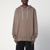 Drkshdw Oversized Powder-coloured Cotton Sweatshirt In Beige