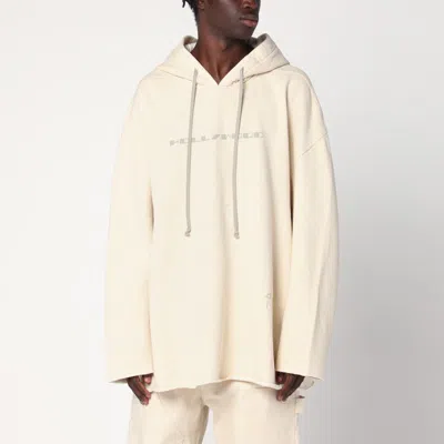 DRKSHDW DRKSHDW OVERSIZED SWEATSHIRT HOLLYWOOD IVORY IN COTTON