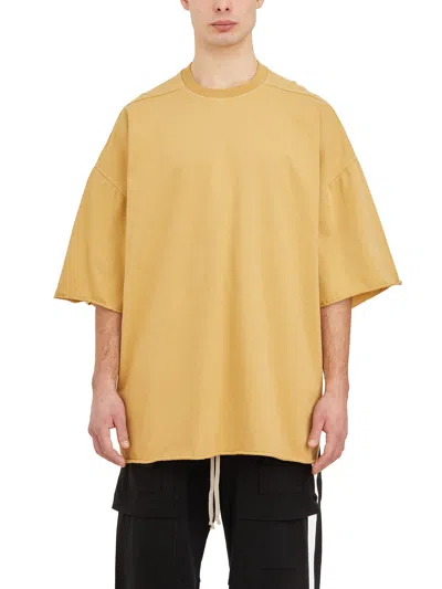 Drkshdw Oversized Yellow Cotton T-shirt For Men
