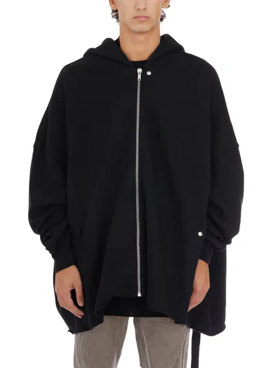 Drkshdw Oversized Zip-front Hoodie In Black