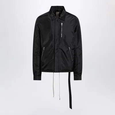 Drkshdw Padded Jacket With Hidden Front Zip In Black Nylon