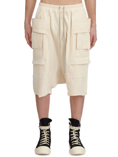 Drkshdw Pantaloni Creatch Cargo Pods Natural In White