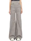 Drkshdw High-waisted Wide-leg Denim Pants