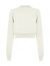Drkshdw Pearl Cropped Sweatshirt In White