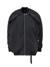 Drkshdw Bomber Jacket Convertible Jumbo Peter Flight In Black