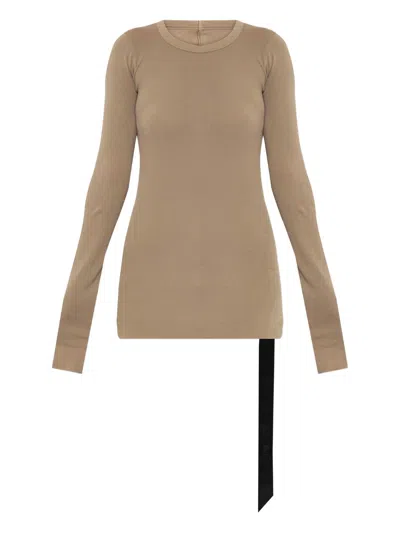 Drkshdw Rib Ls T In Brown