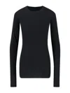Drkshdw T-shirt Rib Ls T Black In Black