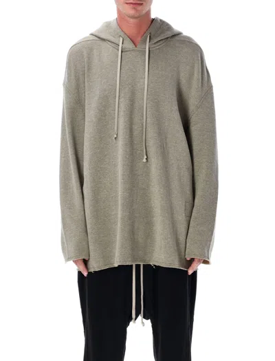 Drkshdw Rick Owens  Grey Melange Peter Hoodie Sweatshirt In Gray