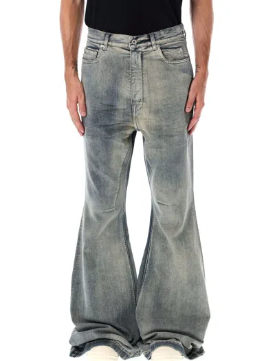 Drkshdw Rick Owens  Mineral Pearl Bolan Bootcut Jeans In Blue