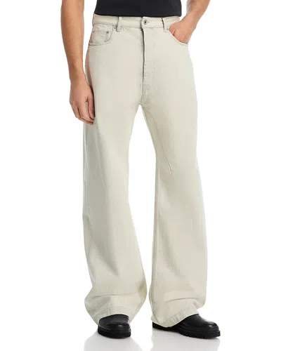 Drkshdw Rick Owens Geth Jeans In Milk Wash In Neutral