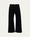 Drkshdw Rick Owens Men's Cotton Moleskin Geth Jeans In Black