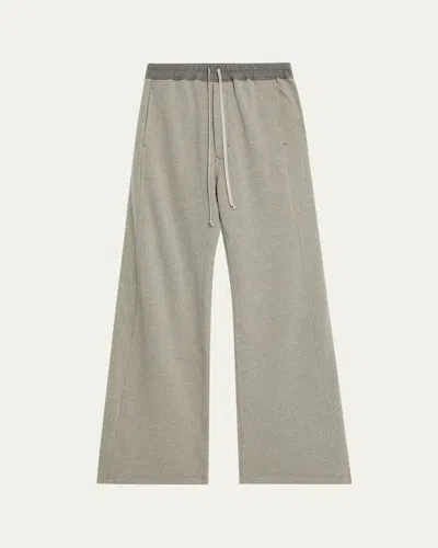 Drkshdw Rick Owens Men's Melange Terry Relaxed Sweatpants In Gray