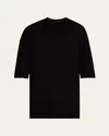 Drkshdw Rick Owens Men's Tommy Double-layer T-shirt In Black