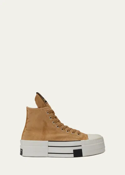 Drkshdw Rick Owens X Converse Men's High-top Sneakers In Blonde