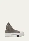 Drkshdw Rick Owens X Converse Men's High-top Sneakers In Concrete
