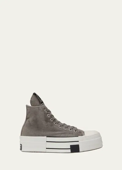 Drkshdw Rick Owens X Converse Men's High-top Sneakers In Concrete