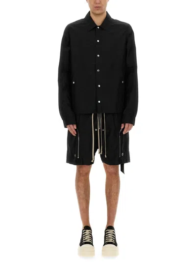 Drkshdw Ripstop Overshirt For Men In Black