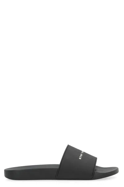 Drkshdw Rubber Slides In Black