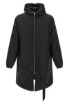 Drkshdw 'sealed Windbreaker' Parka In Black