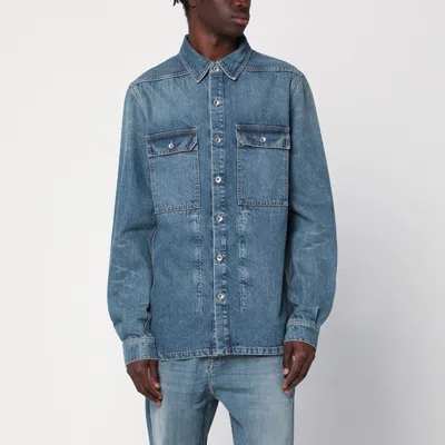 DRKSHDW DRKSHDW SHIRT BLUE WASHED EFFECT IN DENIM