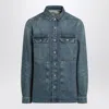 Drkshdw Shirt Blue Washed Effect In Denim Men In Blue