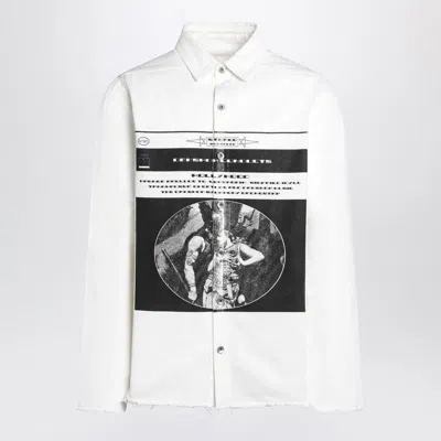 DRKSHDW DRKSHDW  SHIRT WHITE IN COTTON WITH PRINT