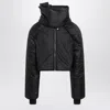 Drkshdw Short Black Nylon Jacket Men In Black