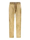 Drkshdw Pusher Pants With Crinkled Texture In Gold