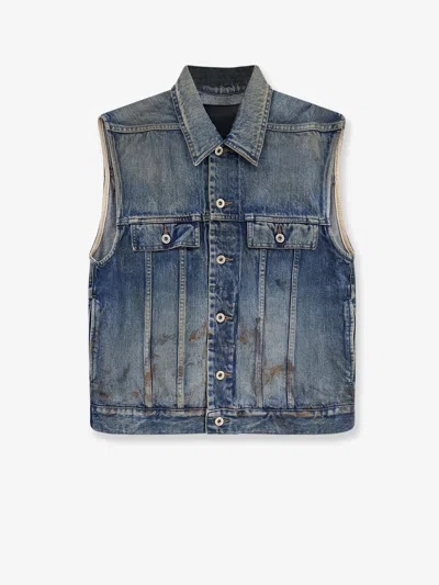 Drkshdw Sleeveless Denim Jacket In Blue
