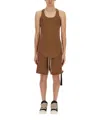 Drkshdw Sleeveless T-shirt In Brown