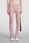DRKSHDW SLIT FRONT LEGGINS LEGGINGS IN ROSE-PINK COTTON