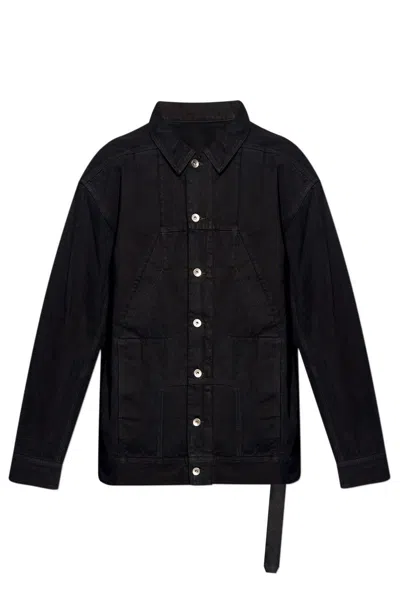 Drkshdw Sphinx Jumbo Worker Button-up Jacket In Black