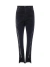 DRKSHDW STRETCH COTTON TROUSER WITH ZIP DETAIL